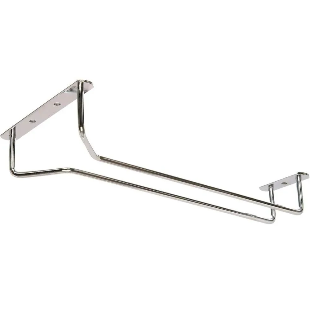 Silver Chrome Stemware Rack Under Cabinet 10 Inch